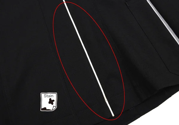 Yohji Yamamoto POUR HOMME Wool Gabardine Piping Design Stand collar Jacket K-167230_014