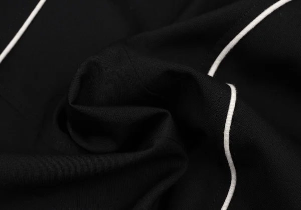 Yohji Yamamoto POUR HOMME Wool Gabardine Piping Design Stand collar Jacket K-167230_016