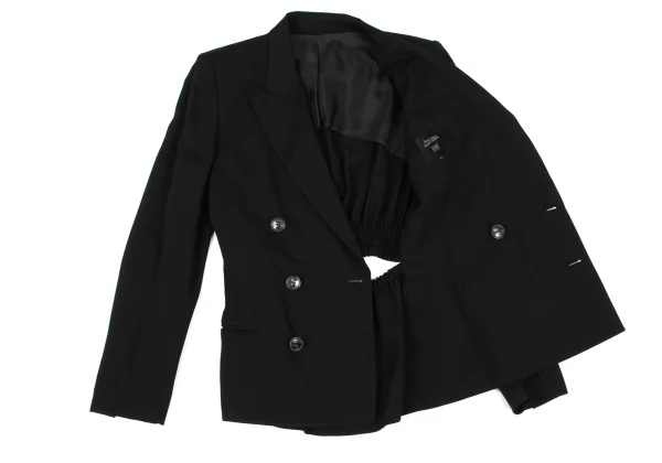 Jean Paul GAULTIER FEMME Wool Rayon Back Open Jacket K-167231_012