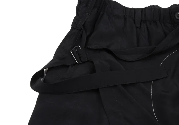 BLACK Scandal Yohji Yamamoto Drawing Print Wrap Pants K-167234_005