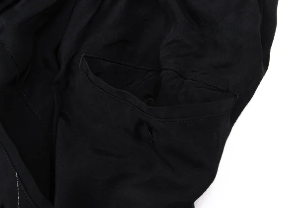 BLACK Scandal Yohji Yamamoto Drawing Print Wrap Pants K-167234_008