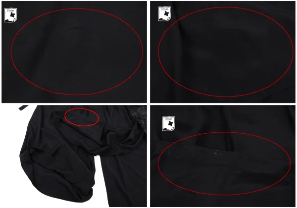 BLACK Scandal Yohji Yamamoto Drawing Print Wrap Pants K-167234_013