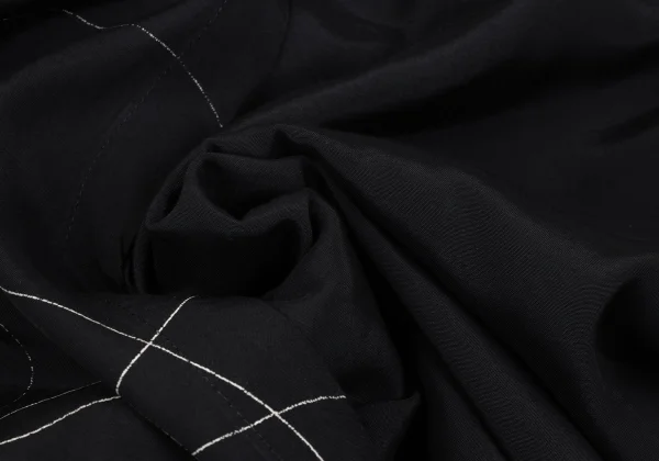 BLACK Scandal Yohji Yamamoto Drawing Print Wrap Pants K-167234_018