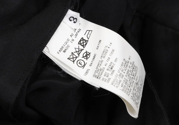 BLACK Scandal Yohji Yamamoto Drawing Print Wrap Pants K-167234_019