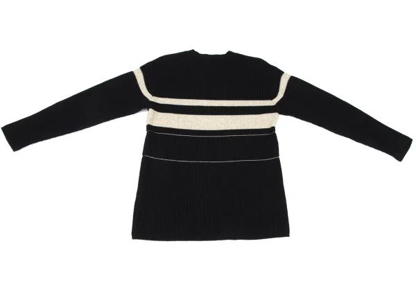 Y's for men Wool Nylon Striped Knit K-167237_010