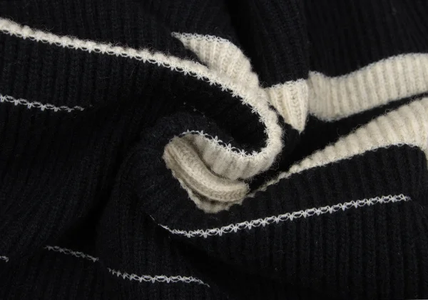 Y's for men Wool Nylon Striped Knit K-167237_012