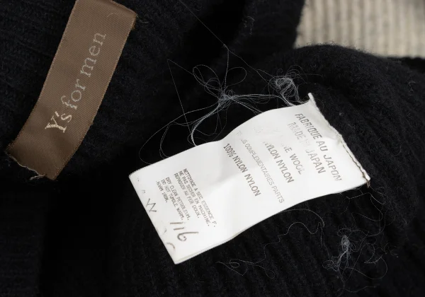 Y's for men Wool Nylon Striped Knit K-167237_013