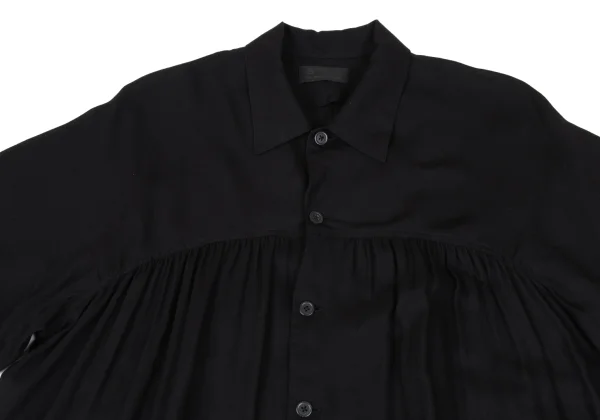 S'YTE Tencell Gather Design Short Sleeve Long Shirt K-167238_002