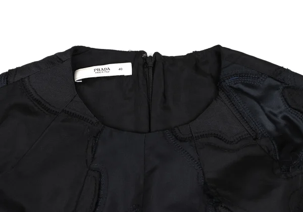 PRADA Silk Wool Patchwork Sleeveless Top K-167240_004