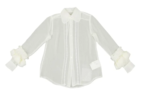 COMME des GARCONS Poly Frill See-through Blouse K-167241_002