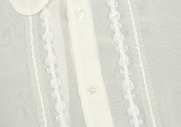 COMME des GARCONS Poly Frill See-through Blouse K-167241_006