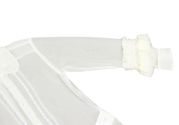 COMME des GARCONS Poly Frill See-through Blouse K-167241_007