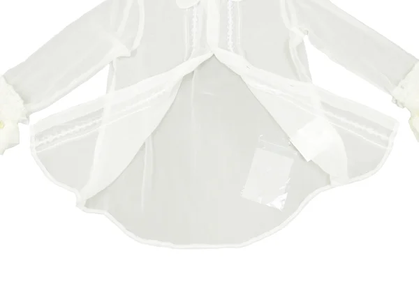 COMME des GARCONS Poly Frill See-through Blouse K-167241_012
