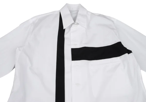 Yohji Yamamoto POUR HOMME Cotton Line Switching Design Shirt K-167242_002