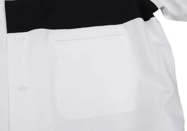 Yohji Yamamoto POUR HOMME Cotton Line Switching Design Shirt K-167242_005