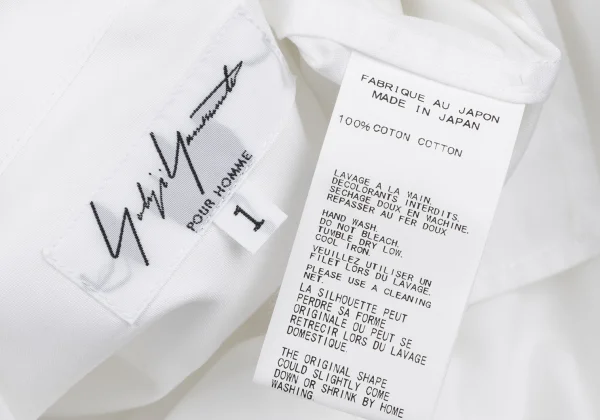 Yohji Yamamoto POUR HOMME Layered Cotton Shirt K-167243_016