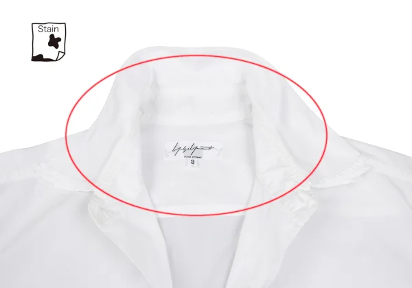 Yohji Yamamoto POUR HOMME Layered Collar Cotton Shirt K-167244_004
