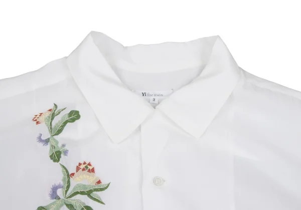 Y's for men Rayon Floral Embroidery Short Sleeve Open Collar Shirt K-167245_005