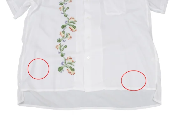 Y's for men Rayon Floral Embroidery Short Sleeve Open Collar Shirt K-167245_010