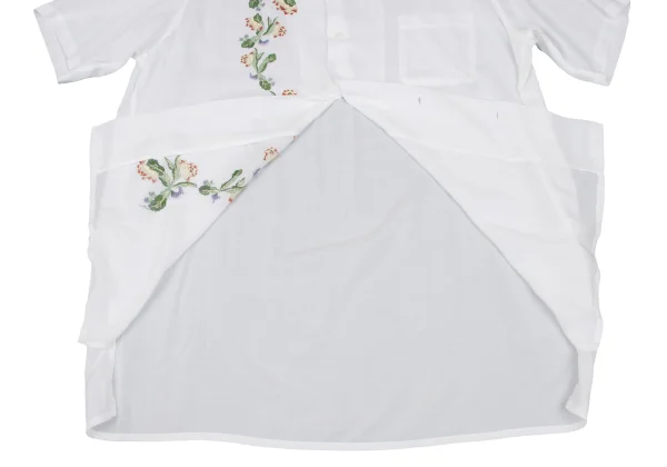 Y's for men Rayon Floral Embroidery Short Sleeve Open Collar Shirt K-167245_013