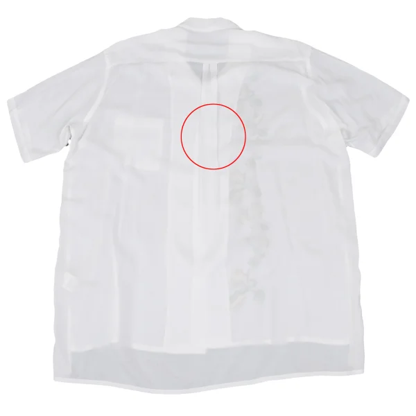 Y's for men Rayon Floral Embroidery Short Sleeve Open Collar Shirt K-167245_014