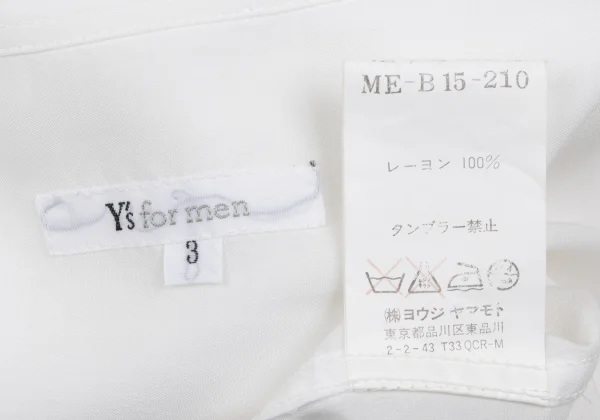 Y's for men Rayon Floral Embroidery Short Sleeve Open Collar Shirt K-167245_018