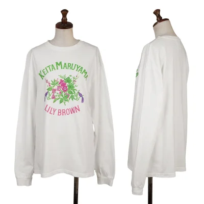 KEITA MARUYAMA×LILY BROWN Botanical Logo Print T-shirt