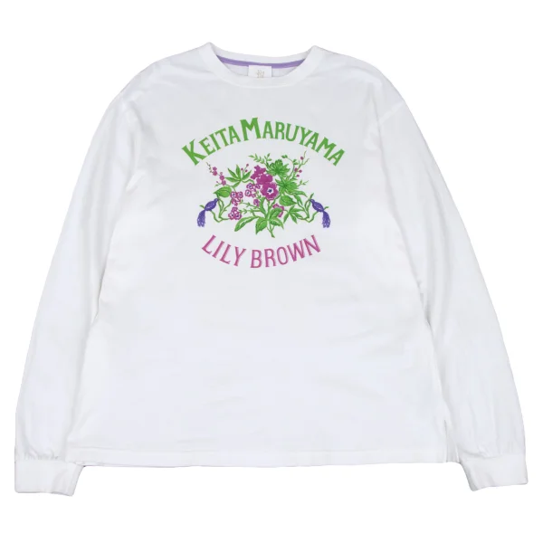 KEITA MARUYAMA×LILY BROWN Botanical Logo Print T-shirt K-167257_002