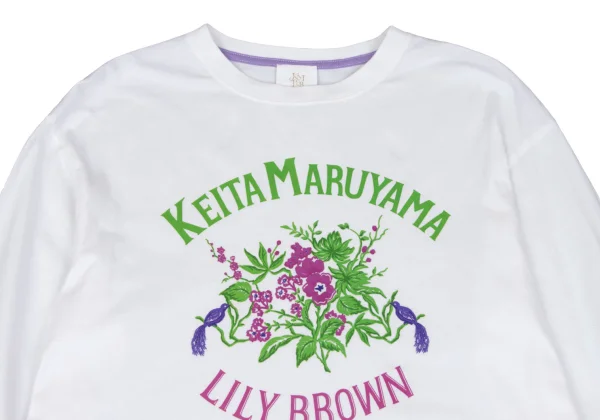 KEITA MARUYAMA×LILY BROWN Botanical Logo Print T-shirt K-167257_003