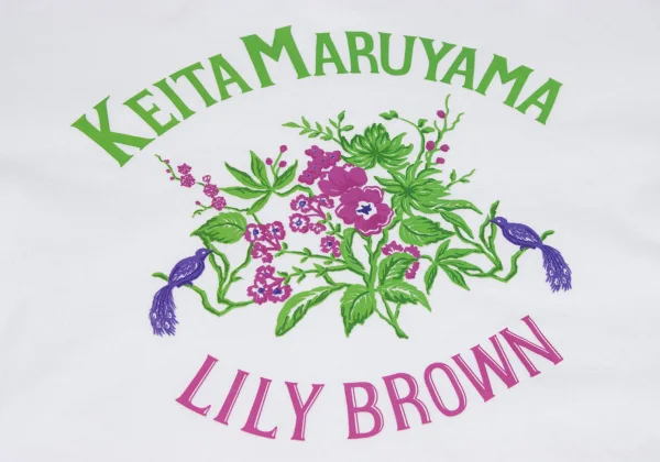 KEITA MARUYAMA×LILY BROWN Botanical Logo Print T-shirt K-167257_006