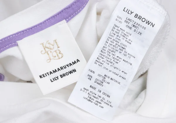 KEITA MARUYAMA×LILY BROWN Botanical Logo Print T-shirt K-167257_014