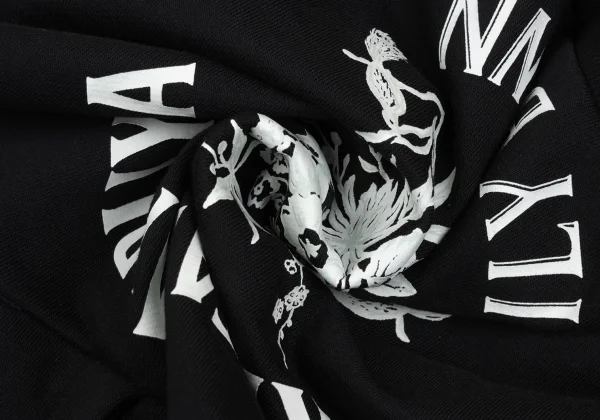 KEITA MARUYAMA×LILY BROWN Botanical Logo Print Cropped Hoodie K-167258_014