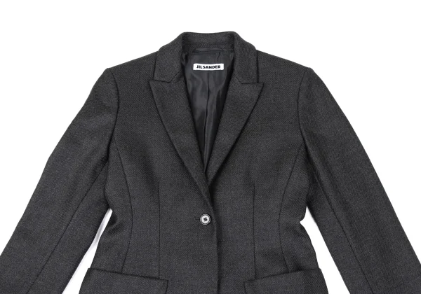 JIL SANDER Cashmere Blend Wool Tailored Jacket K-167259_003