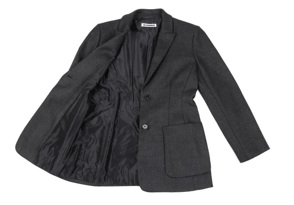 JIL SANDER Cashmere Blend Wool Tailored Jacket K-167259_011