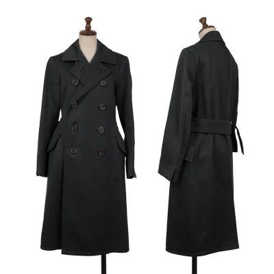 JIL SANDER Quilted Moleskin Double Coat