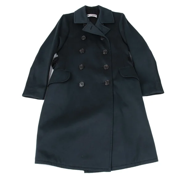 JIL SANDER Quilted Moleskin Double Coat K-167260_002