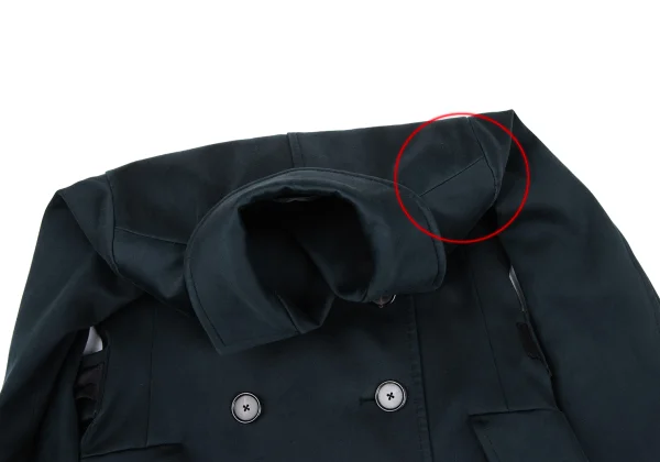 JIL SANDER Quilted Moleskin Double Coat K-167260_005