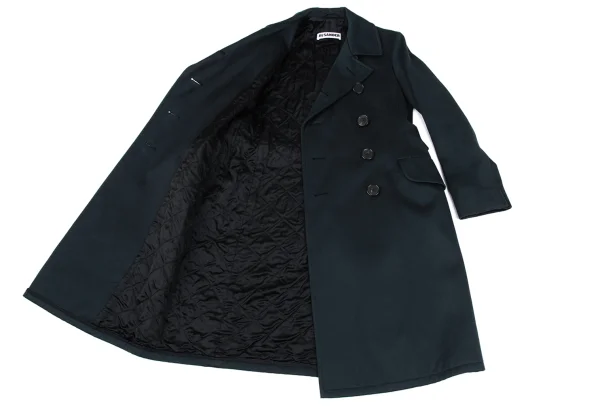 JIL SANDER Quilted Moleskin Double Coat K-167260_013