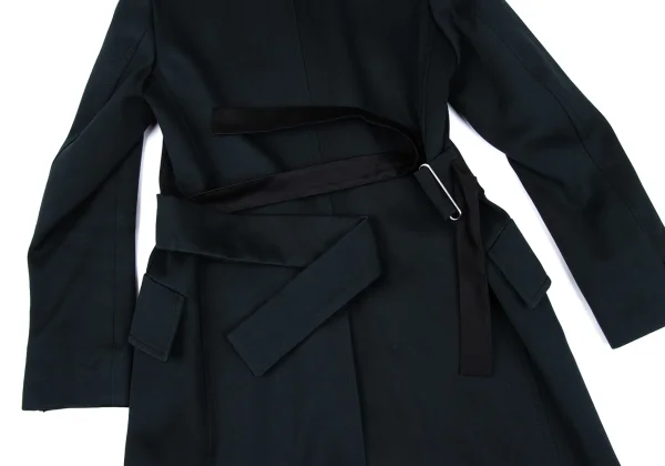 JIL SANDER Quilted Moleskin Double Coat K-167260_017