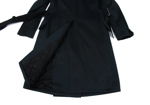 JIL SANDER Quilted Moleskin Double Coat K-167260_018