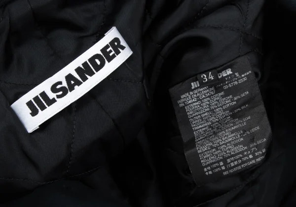 JIL SANDER Quilted Moleskin Double Coat K-167260_020