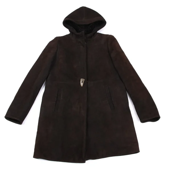JIL SANDER Hooded Mouton Coat K-167261_002