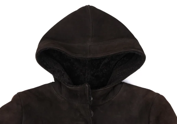 JIL SANDER Hooded Mouton Coat K-167261_004