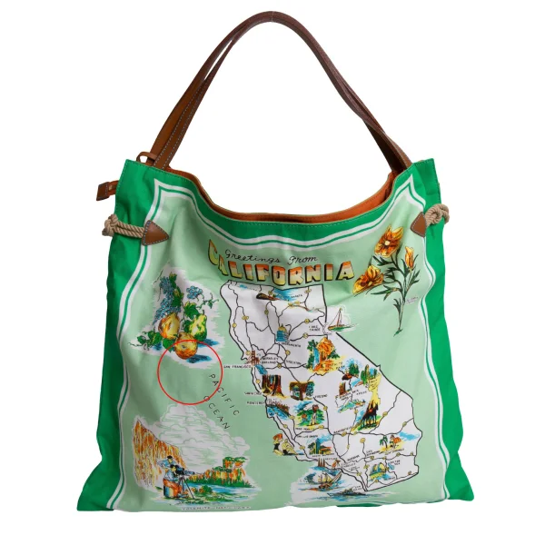 TOPKAPI Scarf Printed Canvas Tote Bag K-167268_006