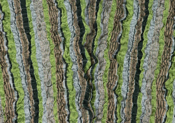 ISSEY MIYAKE me Dyed Wrinkle Pleats Stripe Cardigan K-167273_012