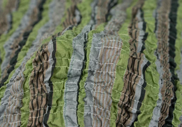 ISSEY MIYAKE me Dyed Wrinkle Pleats Stripe Cardigan K-167273_013