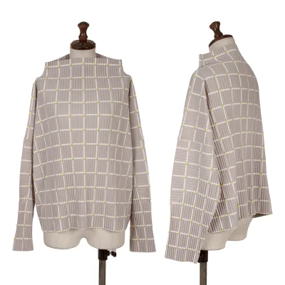 ISSEY MIYAKE me Check Pleats T Shirt