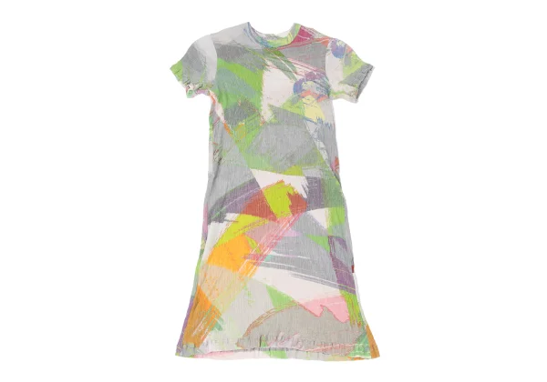 ISSEY MIYAKE HaaT Graphic Printed Crape Dress K-167280_002