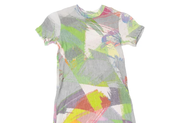 ISSEY MIYAKE HaaT Graphic Printed Crape Dress K-167280_003