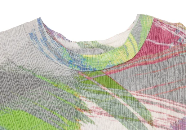 ISSEY MIYAKE HaaT Graphic Printed Crape Dress K-167280_004